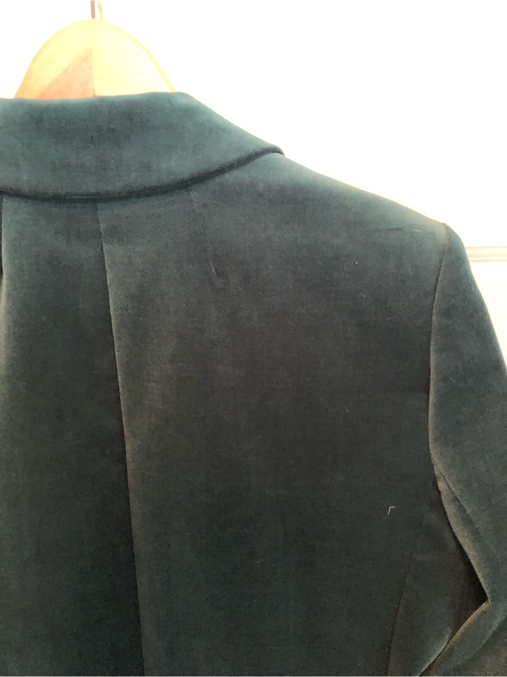 Reimagined by J. Crew Teal/Green Velvet Single-Button Blazer 12 Tall NWOT - Picture 5 of 8
